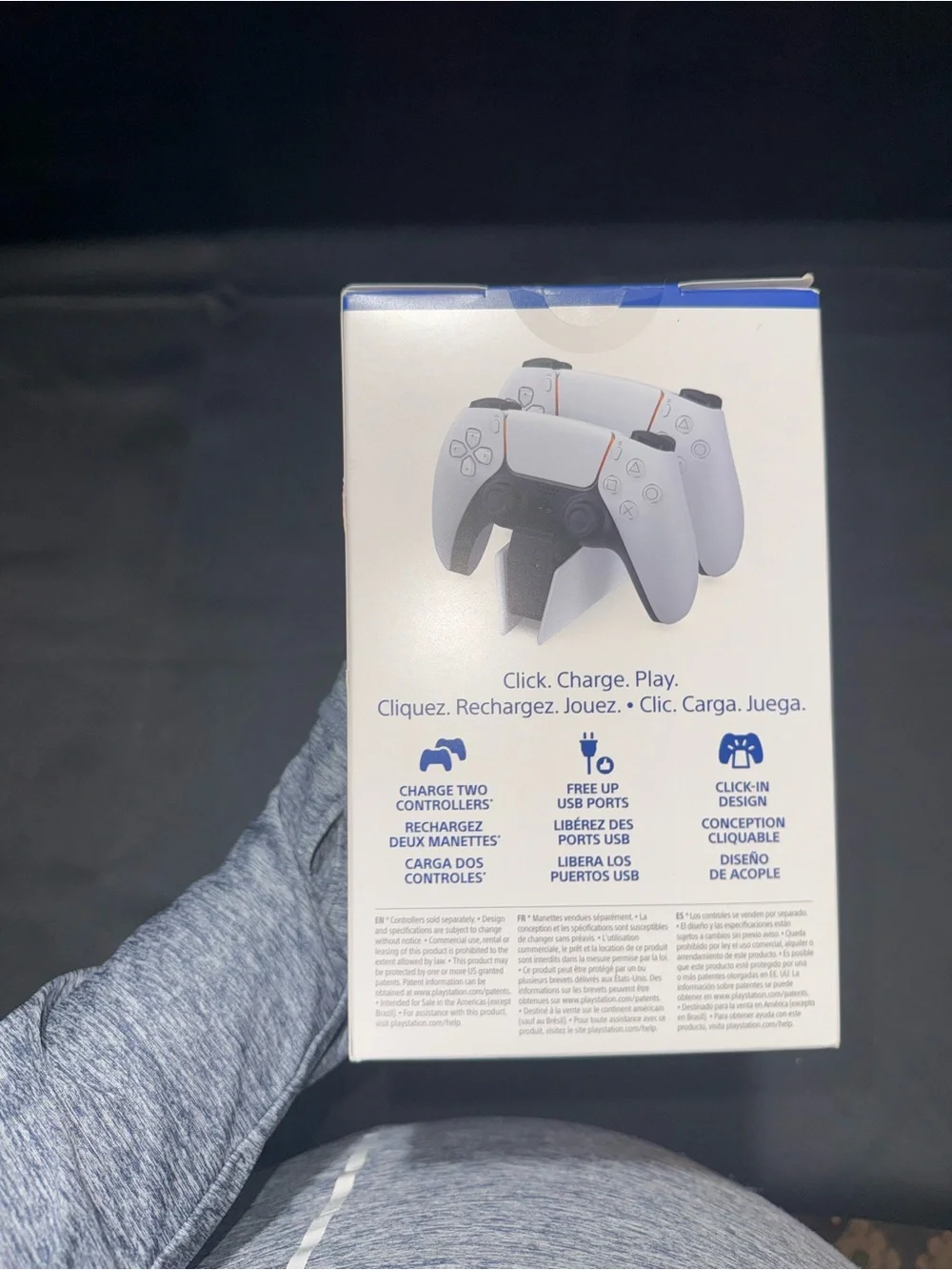 Sony DualSense Charging Station White with Blue Accent